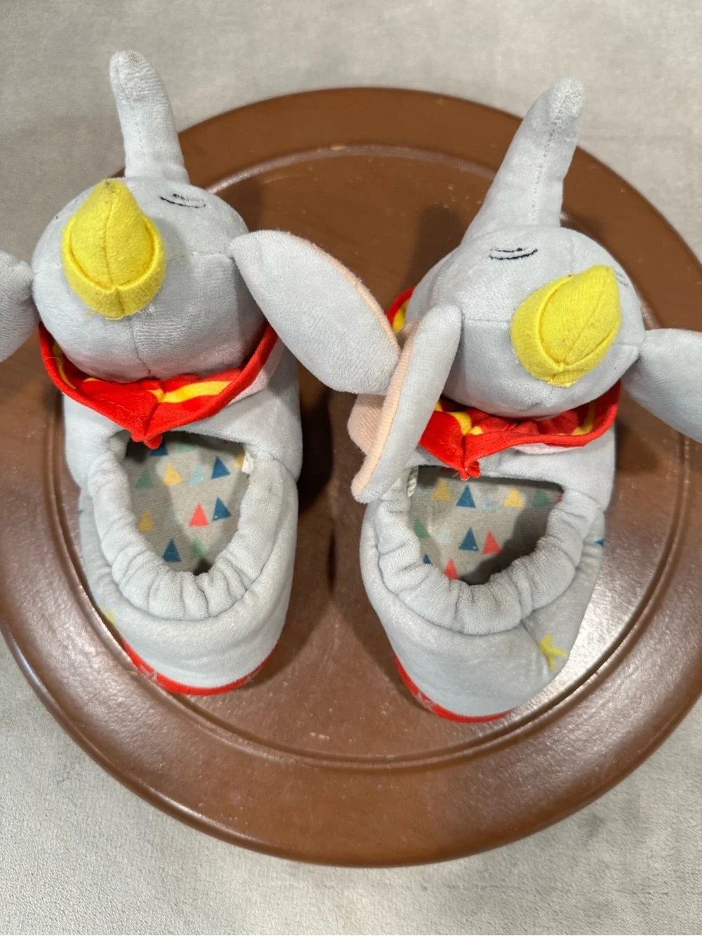 Disney Dumbo Plush Kids Slippers Size:9-10